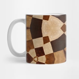 Geometric Wood Block Mug